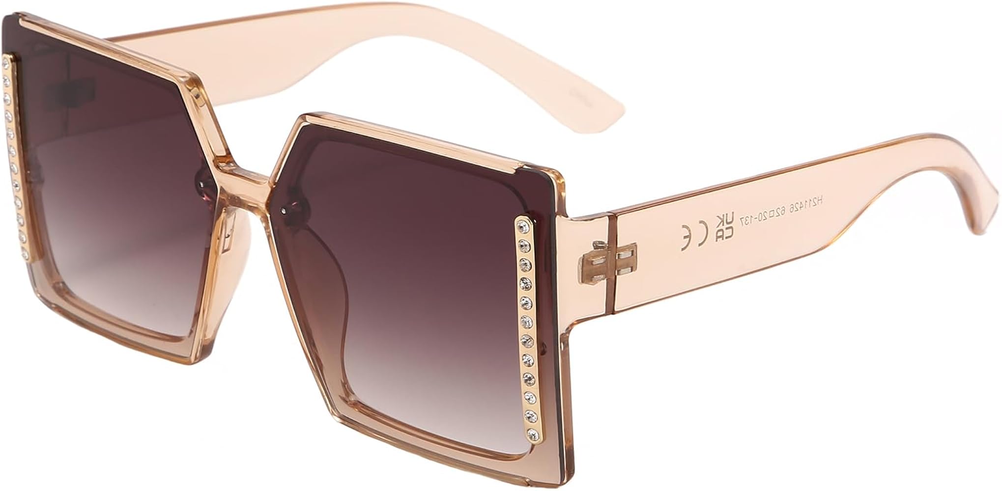 Dollger Oversized Square Sunglasses for Women Trendy Big Fram Sun